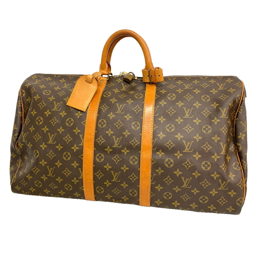 Louis Vuitton Bags - Boston Monogram Keepall 55 M41424 Brown Men's & Women's